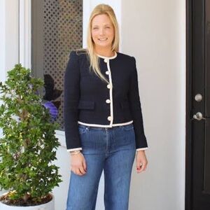 VERONICA BEARD 🔥 Navy Tweed Mabel Jacket
$698